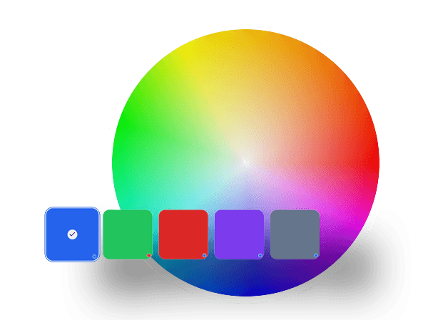 Seletor de cores e temas